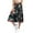Red, variant on Hpapadks Womens Pants Printed Elastic Waist Wide Leg High Waisted Knee Length Culottes Slacks for Women Black L