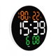 thumbnail image 2 of Reloj de pared digital LED Baoblaze con temperatura y humedad control remoto, 2 of 7