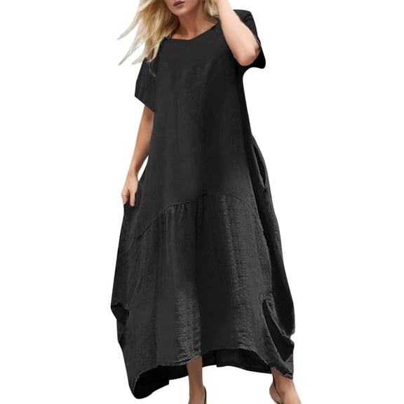 Sngxgn Womens Spring Summer Deep V Neck Elegant Bow tie Mini Dress(Black,M)