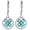 Claddagh Clover2, variant on St Patricks Day Shamrock Dangle Earrings 925 Sterling Silver Four Leaf Clover Earrings Irish Jewelry Gifts for Women