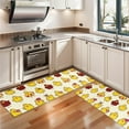 thumbnail image 3 of Kitchen Rugs Sets Of 2,Beige Chicken Yellow Chick Pattern Anti Fatigue Kitchen Mat Rugs Non Slip Washable,Decorative Kitchen Floor Mats for Kitchen,Sink,Laundry,17"X47", 3 of 5