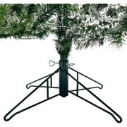 Fraser Hill Farm 7.5-Ft Flocked Mountain Pine Artificial Christmas Tree, FFMP075-0SN