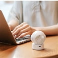 thumbnail image 4 of Fan Personal Cordless Adjustable Portable Cooling Handheld Hands-free Study Work Office Student Bedroom Cooler Pink, 4 of 9