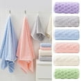 Matoen Coral Velvet Pink Hand Towels for Bathroom, 13.8x29.5 Inch ...