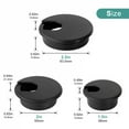 thumbnail image 5 of Cable Cord Grommet 1-1/2 2.5 2 Inch Black White ABS Grommets Gasket In Desk Table Furniture for Hole Cover Wire Pass Organizer, 5 of 10