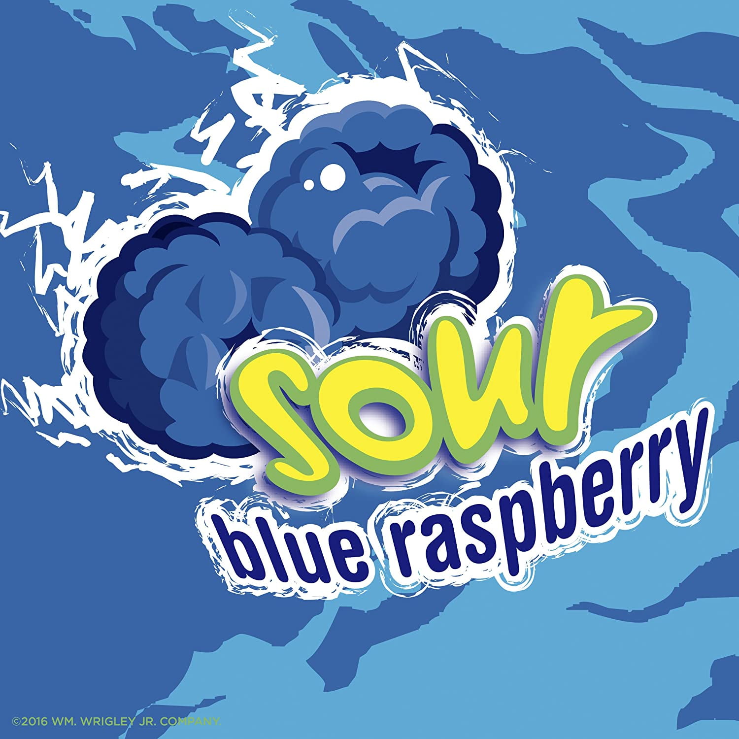 Hubba Bubba Gum Sour Blue Raspberry, 5 Pc (Innerpack of 18)