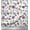 White, variant on Soimoi Black Cotton Duck Fabric Feather & Floral Fabric Prints By Yard 42 Inch Wide