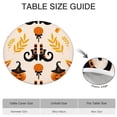 thumbnail image 6 of Halloween Stretch Round Table Cover with Elastic Hem - 52 Inch Elasticized Tablecloth for Kitchen Dining Party, Tear Resistant, 6 of 6