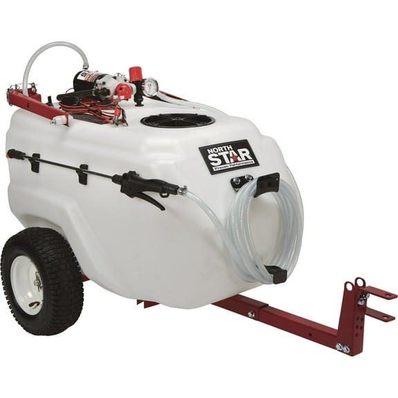 NorthStar Tow-Behind Trailer Boom Broadcast and Spot Sprayer, 31 Gallons, 2.2 GPM, 12 Volt DC