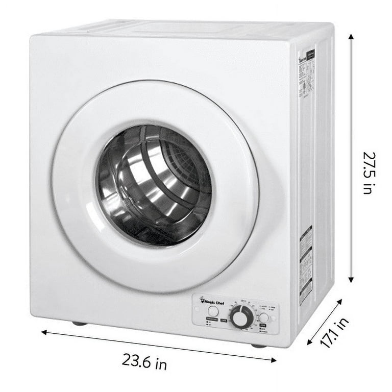 MAGIC CLEAN 2.6 cu. ft. Ventless Compact Electric Dryer in White MCLD24WI -  The Home Depot