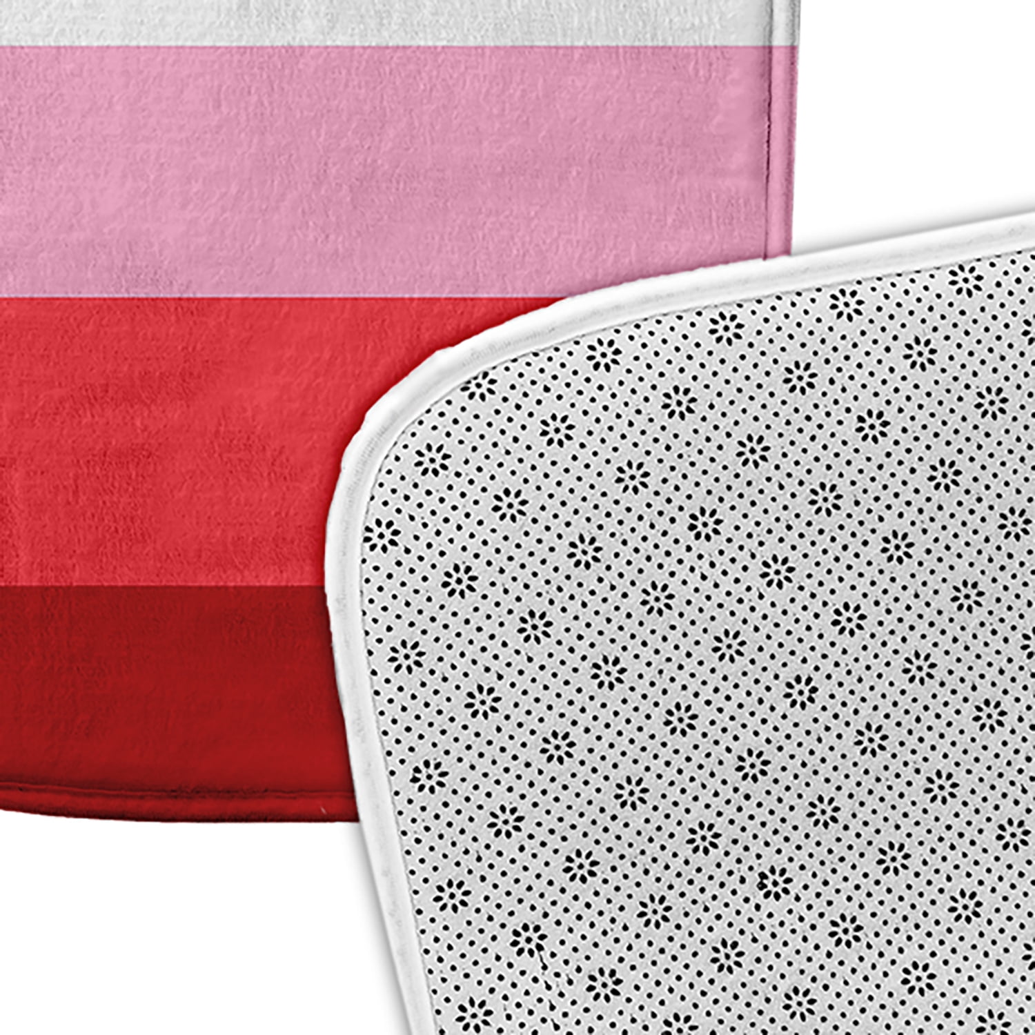 Simply Daisy Lesbian Flag Plush Microfiber Foam BathMat