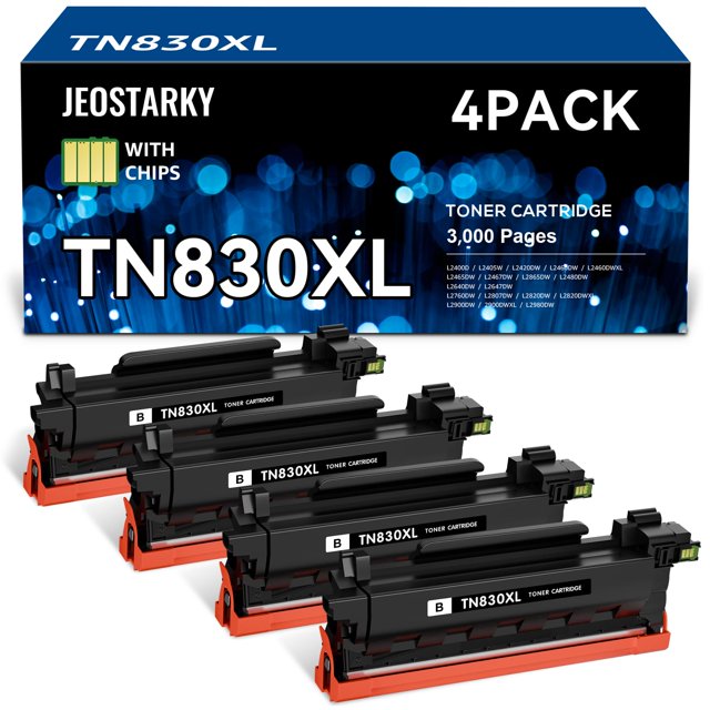 Cartucho de tóner Jeostarky TN830XL TN830 para impresora Brother