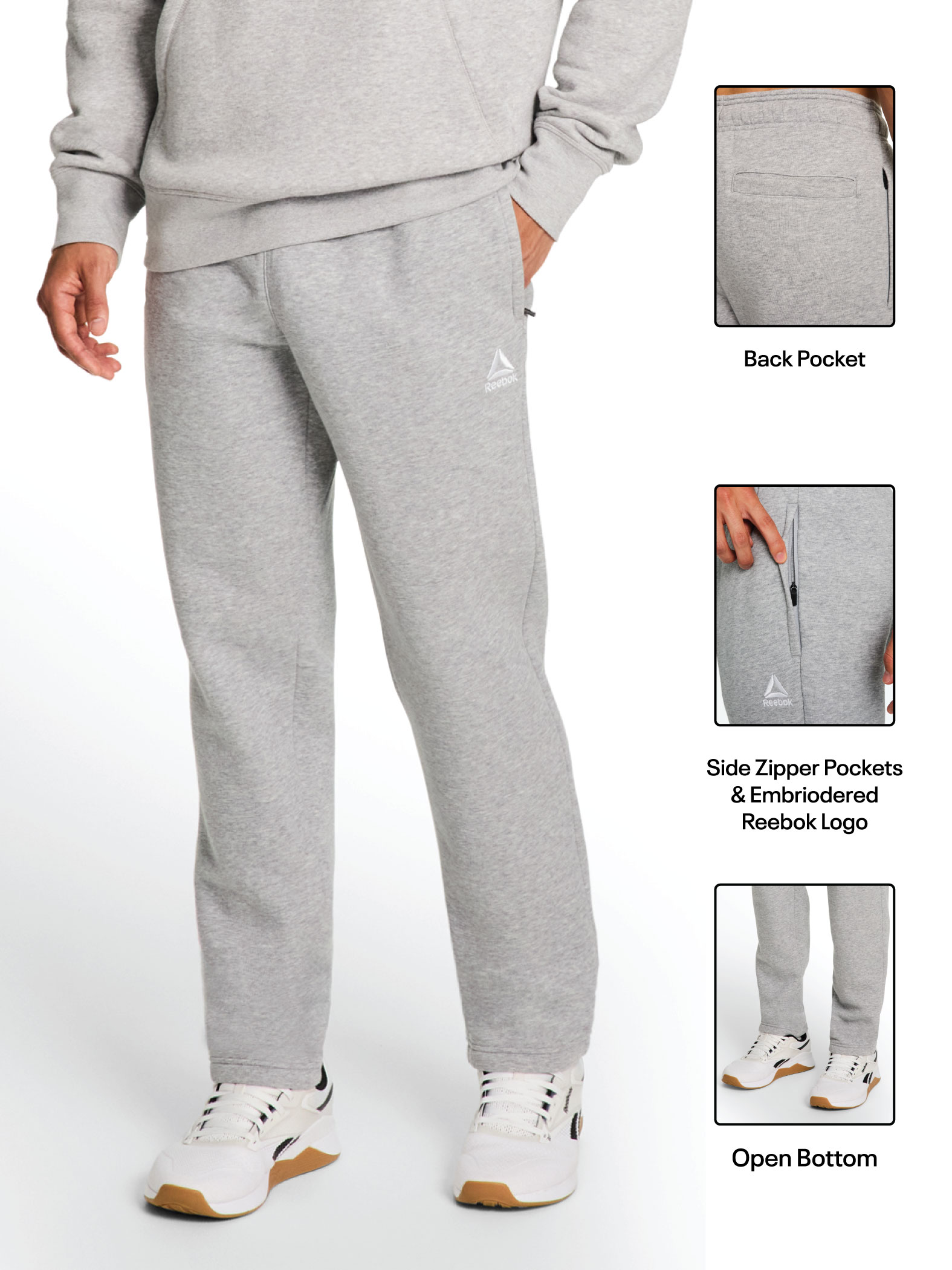 Reebok Men's Game Day Fleece Relaxed Fit Sweatpants photo 2