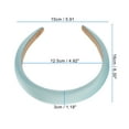 thumbnail image 3 of Unique Bargains 1 Pc Classic Elegant Satin Sponge Headband for Women for Girls 6.30"x5.91" Lake Blue, 3 of 4