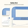 thumbnail image 5 of Dream on Me Adjustable Toddler Bed Rail, Blue Mesh, 5 of 6