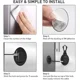 thumbnail image 2 of Cerradura para refrigerador, gabinetes de seguridad para bebés y niños, cerradura de límite para refrigerador con llave magnética para sujetar cajones (paquete de 2, negro), 2 of 4