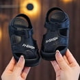thumbnail image 4 of KPOPLK Toddler Girls Sandals Little Girls Kids Summer Shoes Toddler Sandals Size 10,Black, 4 of 5