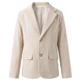 thumbnail image 3 of Curuila Kids Infant Girls Boys Suit Jacket Long Sleeve Solid Color Lapel Coat For Girls Boys Spring Autumn Fashion Outerwear Size 5-6 Years, 3 of 9