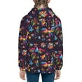 thumbnail image 4 of Hoodies for Teen Girls Boys, Mexican Flowers Birds Long Sleeve Youth Kids Essentials Zip Up Hoodie, Lghtweight Fashion Hoodies & Sweatshirts Jacket Fall Winter Outfits Tops, 4 of 5