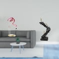 thumbnail image 2 of Estatua de resina,Escultura de resina de flamenco para exteriores,Figura de pájaro,adorno decorativo para jardín,Estatua de escalera,Estatua de escalera con libros para escalar,decoración, 2 of 8