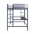 thumbnail image 4 of Novogratz Maxwell Metal Full Loft Bed with Desk & Shelves, 4 of 9