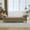taupe + Chenille, variant on 83.1" Wide Modern Upholstered End of Bed Bench with Armrests, Chenille Chaise Lounge Couch with 2 Bolster Pillows, Daybed with Rubberwood Legs for Living Room Bedroom Apartment, Gray