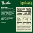 thumbnail image 2 of Pacific Foods Organic Hearty Vegetable Soup, Plant Based, 16.3 oz Can, 2 of 12