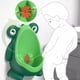 thumbnail image 4 of Orinal con forma de rana Orinal infantil Orinal con puntería Orinal infantil para niños Orinal infantil para niños Orinal infantil, 4 of 6