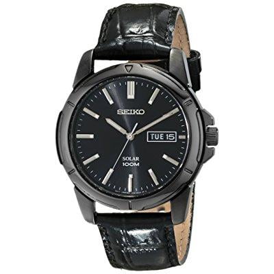 seiko men's sne097 functional solar casual watch