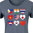 thumbnail image 3 of Instant Message - AAPI Heart Flags  - Women's Any Way Dress, 3 of 6