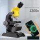 thumbnail image 5 of Kit de microscopios Juguete de aprendizaje 100x 400x 1200x Instrumentos ópticos Microscopio de juguete Inicio, 5 of 8