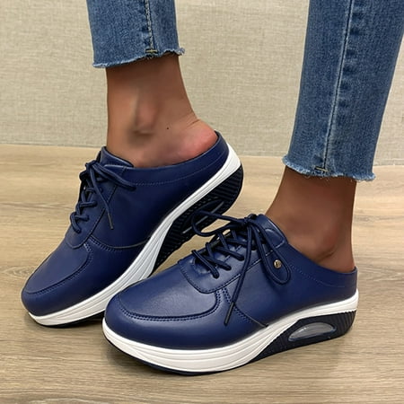

Mortilo Women s casual shoes Leisure Wedges Shoes Sneakers Slipon Casual Outdoor Breathable Women s Flats Women s Casual Shoes blue 38 Bag&Shoes Accessory Gift