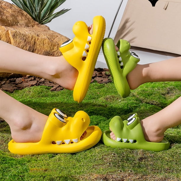 Men's and Women's Cartoon Crocodile Slides EVA Sandals Cloud