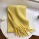 thumbnail image 4 of Bufanda de invierno de Color sólido para mujer, chal de Pashmina suave, grueso y cálido, chal de Cachemira grande, Bufanda versátil de invierno, 4 of 6