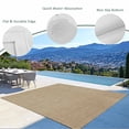 thumbnail image 3 of Brown Farmhouse Outdoor Rug 4x6 Ft - Reversible Patio Rug Outdoor Camping Rugs, Vintage Country Monochrome Textured Washable Indoor Outdoor Area Rugs, Non-Slip Outdoor Carpet Runner for Deck/Porch, 3 of 8