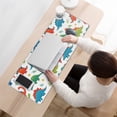 thumbnail image 3 of Long Mouse Pads for Desk,Colorful Dinosaur and Flower Pattern Desk Mats on Top Of Desks, Desk Mouse Pad Extra Large with 3mm Non-Slip Base and Stitched Edge for Gaming,Office,Work,Home 31.5"x11.8", 3 of 6