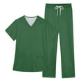 thumbnail image 6 of Scrubs Set for Women Nurse Uniform Jogger Suit Medical Scrubs Set V-Neck Top & Pants with Pockets Comfortable & Durable, 6 of 7