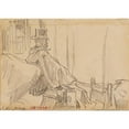 thumbnail image 3 of Frédéric Houbron 18x14 Black Modern Framed Museum Art Print Titled - Check Driving His Fiacre (1895 - 1905), 3 of 5