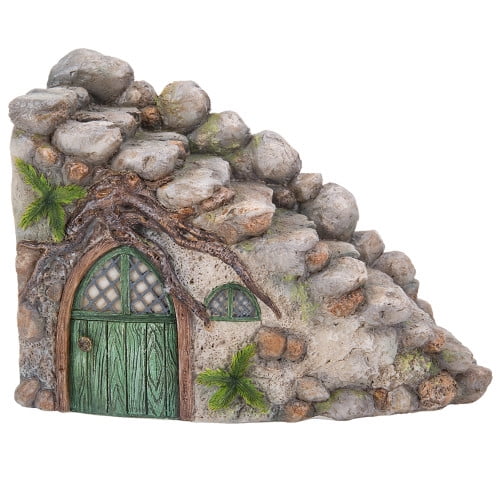 Pacific Giftware Miniature Fairy Garden of Enchantment Curved Stone
