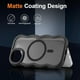 thumbnail image 3 of Funda magnética para iPhone 14 Plus/15 Plus, compatible con MagSafe, diseño de marco ondulado transparente, borde suave, bonita funda protectora transparente mate a prueba de golpes, 3 of 6