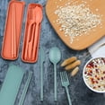 thumbnail image 4 of Reusable Utensils Set with Case, Plastic Cutlery Set Forks Spoon Tableware Chopstick, Portable Cutlery Set for Travel Picnic Camping or Daily Use, 4 of 7