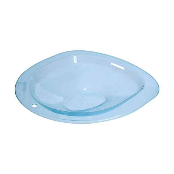 Baño de asiento para inodoro, apto para inodoros estándar, bidé, evita ponerse en cuclillas, se puede colgar. Azul transparente