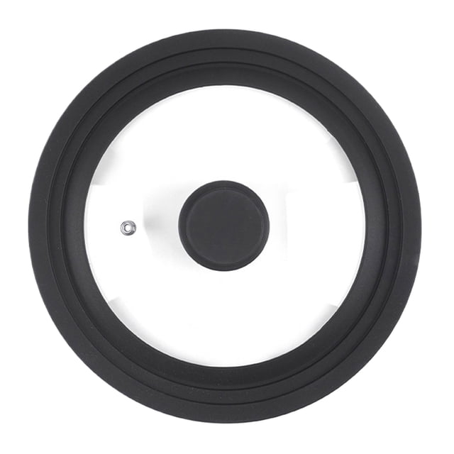 Bearachild Tapa de silicona de calidad alimentaria, cubierta Universal resistente a la oxidación para ollas de cocina, Universal para diferentes Cocina y Comedor negro 20-22-24