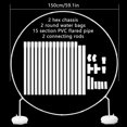 thumbnail image 3 of Balloon Column Stand  Circle Frame Balloon Arch Stand Kit 59.1‘‘ Large Size Reusable Balloon Arch Holder for Baby Shower Birthday Wedding Party Photo Background Decoration, 3 of 7