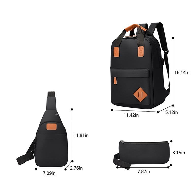 business laptop bag backpack and hand bag Work Black Suits for college students BANGE Laptop Backpack for Men,Business