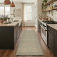 thumbnail image 3 of GENIMO 8'x10' Soft Craft Art Area Rug for Living Room, Large Machine Washable Non Slip Low Pile Rug for Bedroom Dining Room, Dusty Blue, 3 of 6