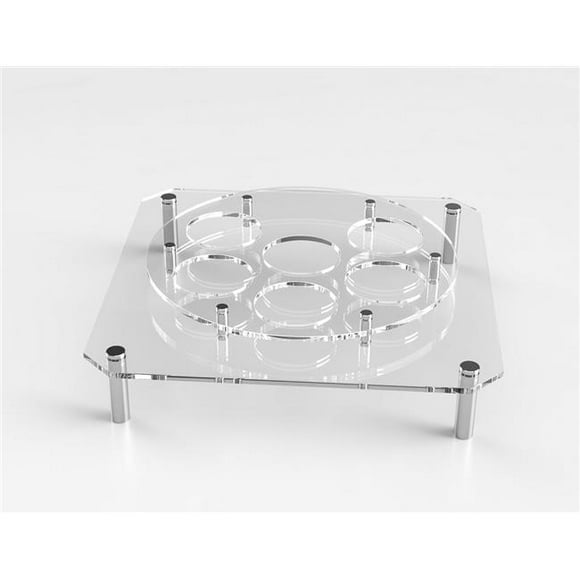 Nua 61040 Acrylic Karah with Silver Standoffs - 16 x 16 x 4.5 in.