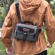 thumbnail image 2 of Bandolera de piel sintética impermeable para hombre - Gris, 2 of 2