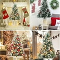 thumbnail image 4 of 35-Inch Artificial Snow Flocked Christmas Tree With Led Lights For Holiday Decorations Festive Home Decor With Realistic Snow Effect, 4 of 9