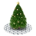 thumbnail image 3 of 36 Inch Christmas Tree Skirt – Velvet Plush Tree Mat, Soft Thickened Polyester with Red Ties, Single-Sided Printing, Available in 30in/36in/48in, Perfect for Holiday Xmas Tree Decoration, 3 of 7